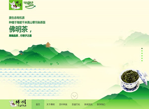 天二网络签约佛明有机茶叶品牌网站建设和排名优化